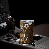 Fiji Masi Tumbler Cup Fijian Hibiscus Tapa Gold Version