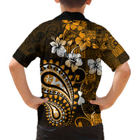 Fiji Masi Paisley With Hibiscus Tapa Hawaiian Shirt Gold Version LT01 - Polynesian Pride