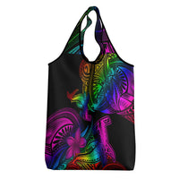 LGBT History Month Grocery Bag Polynesian Hammerhead Shark