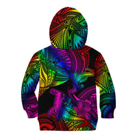 LGBT History Month Kid Hoodie Polynesian Hammerhead Shark LT01 - Polynesian Pride