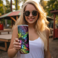 LGBT History Month Skinny Tumbler Polynesian Hammerhead Shark