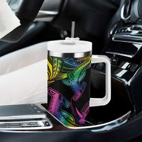 LGBT History Month Tumbler With Handle Polynesian Hammerhead Shark