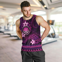 FSM Culture Day Men Tank Top Tribal Pattern Pink Version LT01 Pink - Polynesian Pride