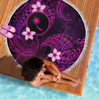 FSM Chuuk State Beach Blanket Tribal Pattern Pink Version LT01 - Polynesian Pride