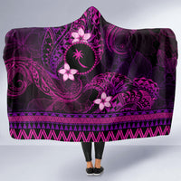 FSM Chuuk State Hooded Blanket Tribal Pattern Pink Version LT01 - Polynesian Pride