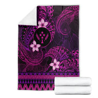 FSM Kosrae State Blanket Tribal Pattern Pink Version LT01 - Polynesian Pride