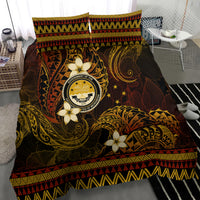 FSM Culture Day Bedding Set Tribal Pattern Gold Version LT01 - Polynesian Pride