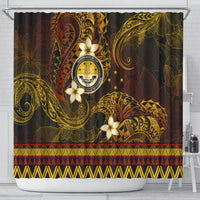 FSM Culture Day Shower Curtain Tribal Pattern Gold Version LT01 - Polynesian Pride