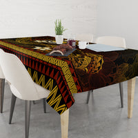 FSM Culture Day Tablecloth Tribal Pattern Gold Version LT01 - Polynesian Pride