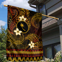 FSM Chuuk State Garden Flag Tribal Pattern Gold Version LT01 - Polynesian Pride