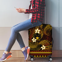 FSM Pohnpei State Luggage Cover Tribal Pattern Gold Version