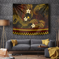 FSM Pohnpei State Tapestry Tribal Pattern Gold Version