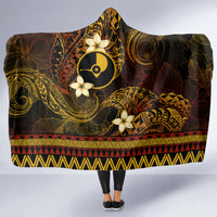 FSM Yap State Hooded Blanket Tribal Pattern Gold Version