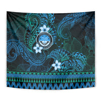 FSM Culture Day Tapestry Tribal Pattern Ocean Version