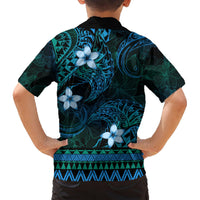 FSM Pohnpei State Hawaiian Shirt Tribal Pattern Ocean Version LT01 - Polynesian Pride