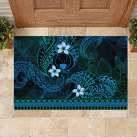 FSM Pohnpei State Rubber Doormat Tribal Pattern Ocean Version