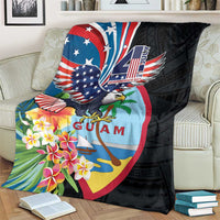 Guam Fourth of July Blanket Tropical Flowers