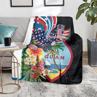 Guam Fourth of July Blanket Tropical Flowers