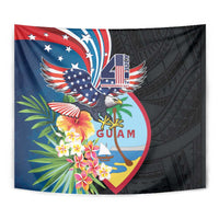 Guam Fourth of July Tapestry Tropical Flowers
