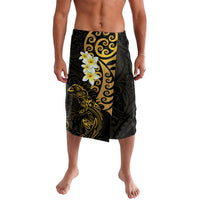New Zealand Tuatara Plumeria Lavalava Maori Gold Koru Tribal Tattoo LT01 Gold - Polynesian Pride