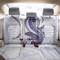 Purple Maori Tuatara Back Car Seat Cover Luxury Pastel Pattern