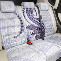 Purple Maori Tuatara Back Car Seat Cover Luxury Pastel Pattern