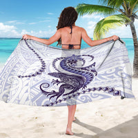 Purple Maori Tuatara Sarong Luxury Pastel Pattern