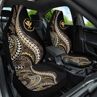 Hawaii Pineapple Brown Tribal Pattern Car Seat Cover - Polynesian Pride