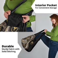 Hawaii Pineapple Brown Tribal Pattern Grocery Bag - Polynesian Pride