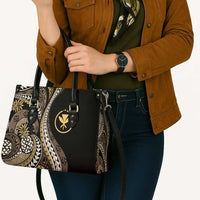 Hawaii Pineapple Brown Tribal Pattern Leather Bag LT01 - Polynesian Pride