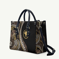 Hawaii Pineapple Brown Tribal Pattern Leather Bag LT01 - Polynesian Pride
