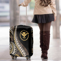 Hawaii Pineapple Brown Tribal Pattern Luggage Cover - Polynesian Pride