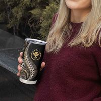 Hawaii Pineapple Brown Tribal Pattern Tumbler Cup - Polynesian Pride