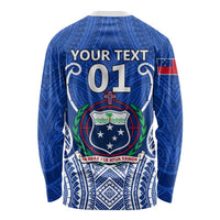 Custom Samoa Rugby Long Sleeve Shirt Manu Samoa Go 2023 World Cup LT01