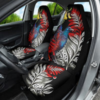 New Zealand Kohwhai Tui Bird Car Seat Cover Silver Fern Version LT03 - Polynesian Pride