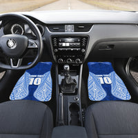 Custom Manu Samoa Rugby Car Mats Polynesian Tattoo