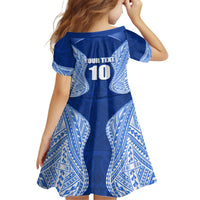 Custom Manu Samoa Rugby Family Matching Off The Shoulder Long Sleeve Dress and Hawaiian Shirt Polynesian Tattoo LT03