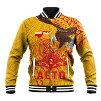 Personalized American Samoa Fautasi Race Baseball Jacket Aeto Pago Pago with Eagle Samoan Tribal Patterns