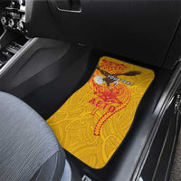 Personalized American Samoa Fautasi Race Car Mats Aeto Pago Pago with Eagle Samoan Tribal Patterns