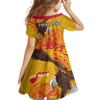 Personalized American Samoa Fautasi Race Family Matching Off The Shoulder Long Sleeve Dress and Hawaiian Shirt Aeto Pago Pago with Eagle Samoan Tribal Patterns LT03 - Polynesian Pride