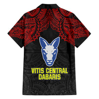 Vitis Central Dabaris Rugby Family Matching Long Sleeve Bodycon Dress and Hawaiian Shirt Papua New Guinea Polynesian Tattoo LT03 - Polynesian Pride