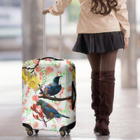 New Zealand Pohutukawa Tui Bird Luggage Cover Kowhai Version LT03 - Polynesian Pride