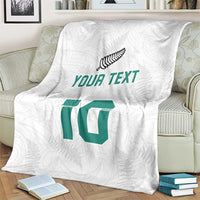 Custom New Zealand Football Blanket Go All Silver Ferns - Towards World Cup 2026