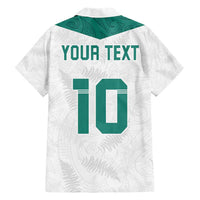 Custom New Zealand Football Family Matching Short Sleeve Bodycon Dress and Hawaiian Shirt Go All Silver Ferns - Towards World Cup 2026 LT03 - Polynesian Pride