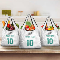 Custom New Zealand Football Grocery Bag Go All Silver Ferns - Towards World Cup 2026