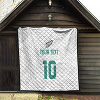 Custom New Zealand Football Quilt Go All Silver Ferns - Towards World Cup 2026