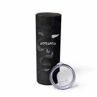 Custom New Zealand Rugby Skinny Tumbler All Silver Ferns Blacks