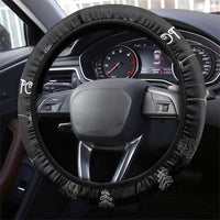 New Zealand Rugby Steering Wheel Cover All Silver Ferns Blacks