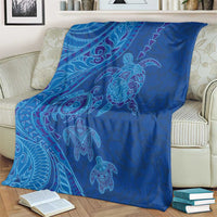 Hawaiian Turtles and Polynesian Art Tattoo Blanket Ocean Abyss