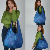 Hawaiian Turtles and Polynesian Art Tattoo Grocery Bag Ocean Abyss